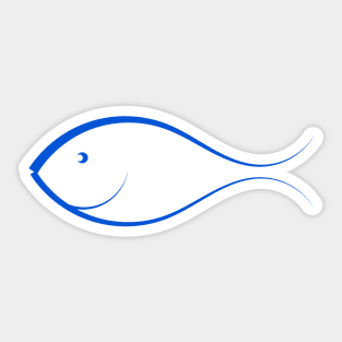 Fish line Sticker